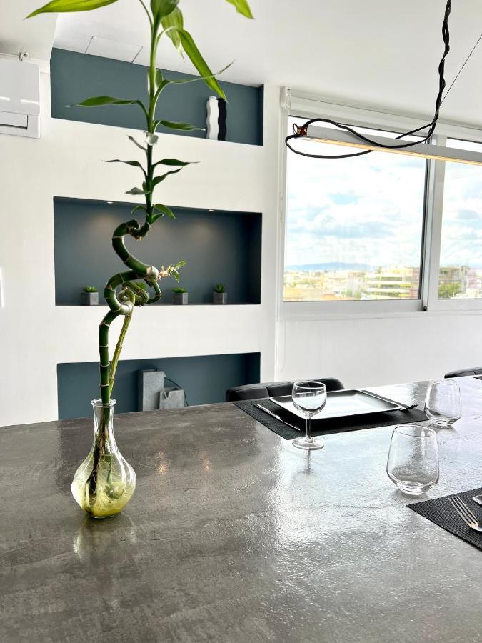 Citycenter Penthouse Mini Private Pool With Hydromassage And Great Town View เอเธนส์ ภายนอก รูปภาพ